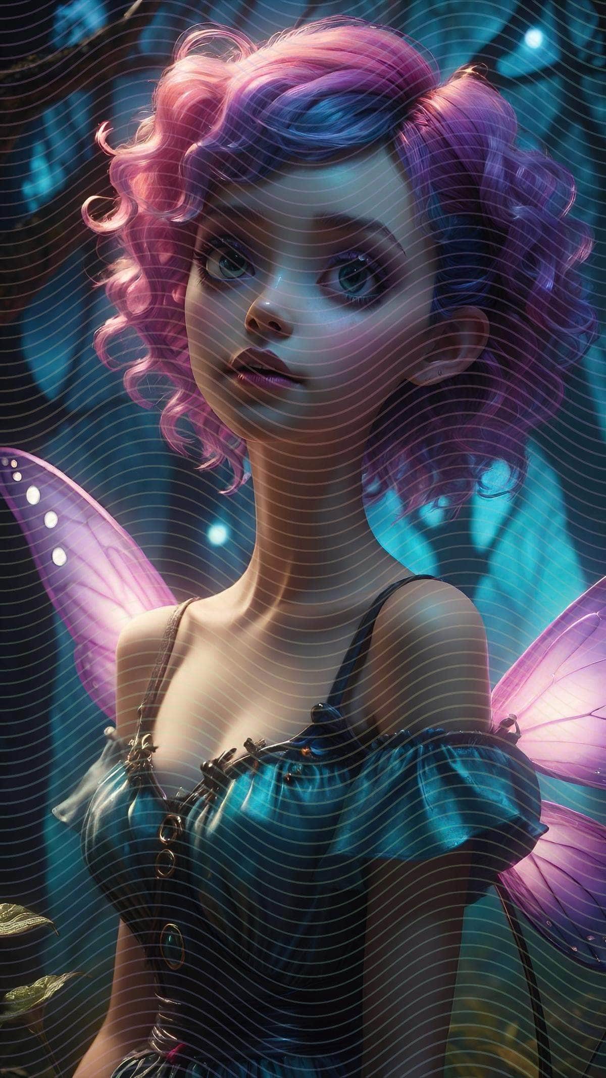 Cinematic Beautiful Fairy Portrait