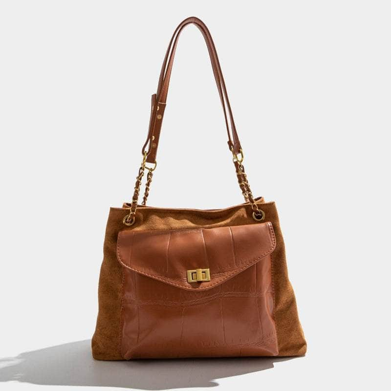 Classic Fashion Handbag with a Retro Twist Brown