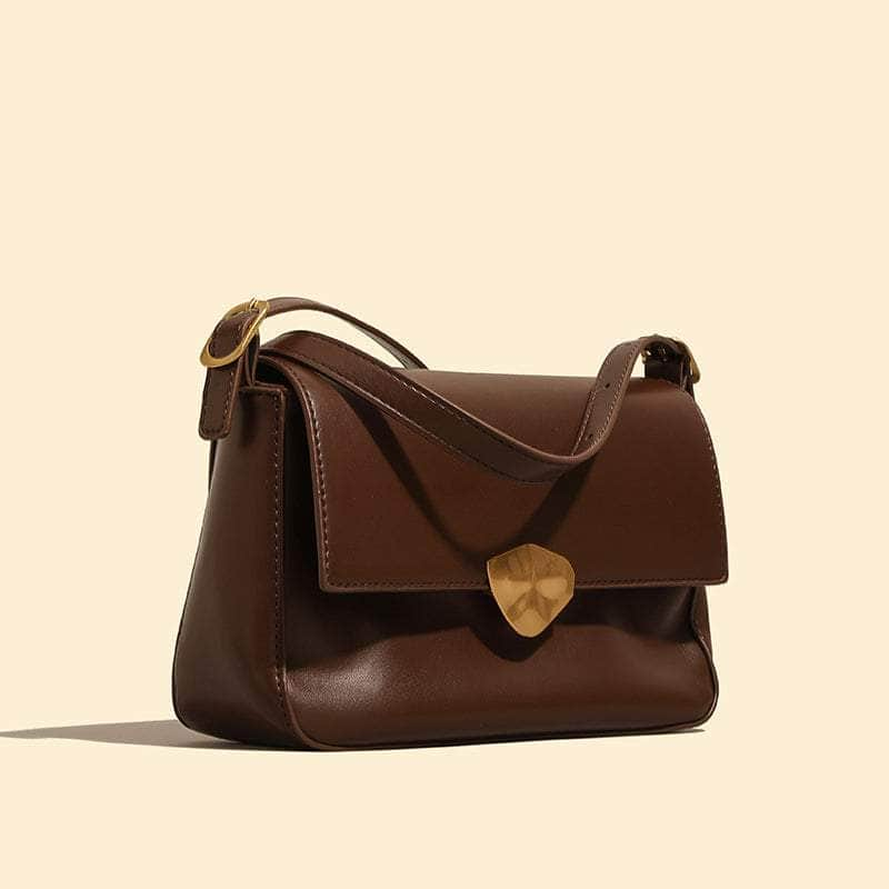 Classic Leather Handbag with a Vintage Touch