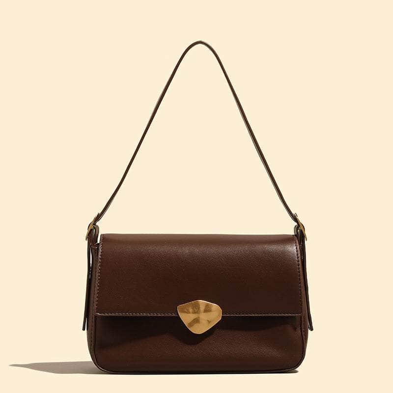 Classic Leather Handbag with a Vintage Touch