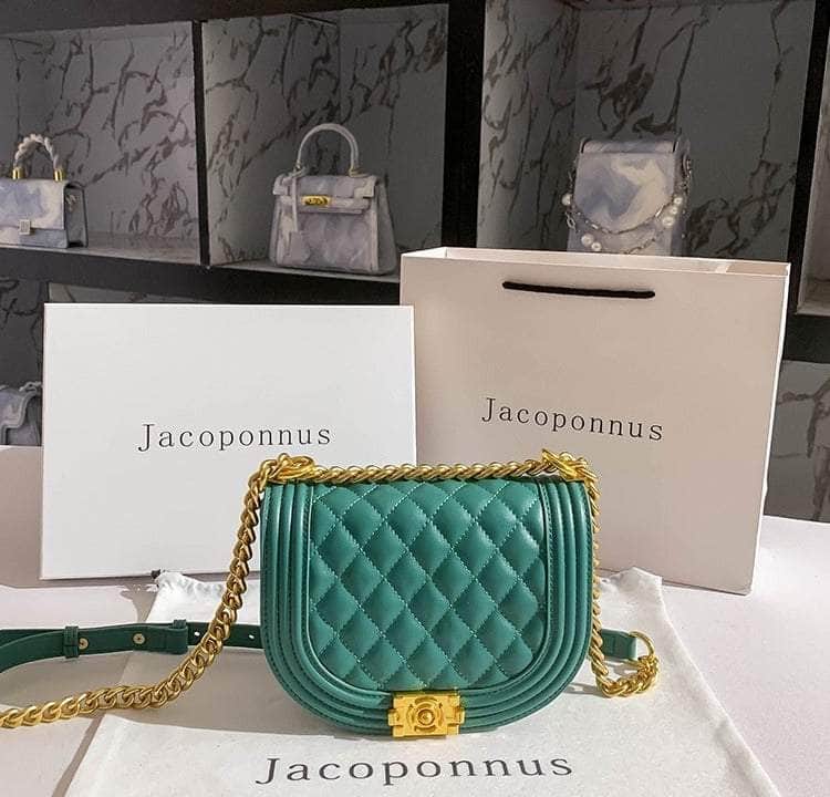 Classic Mini Quilted Chain Bag Green