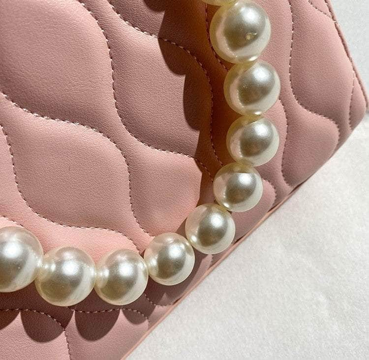 Classic Pearl Embellished Mini Tote Bag