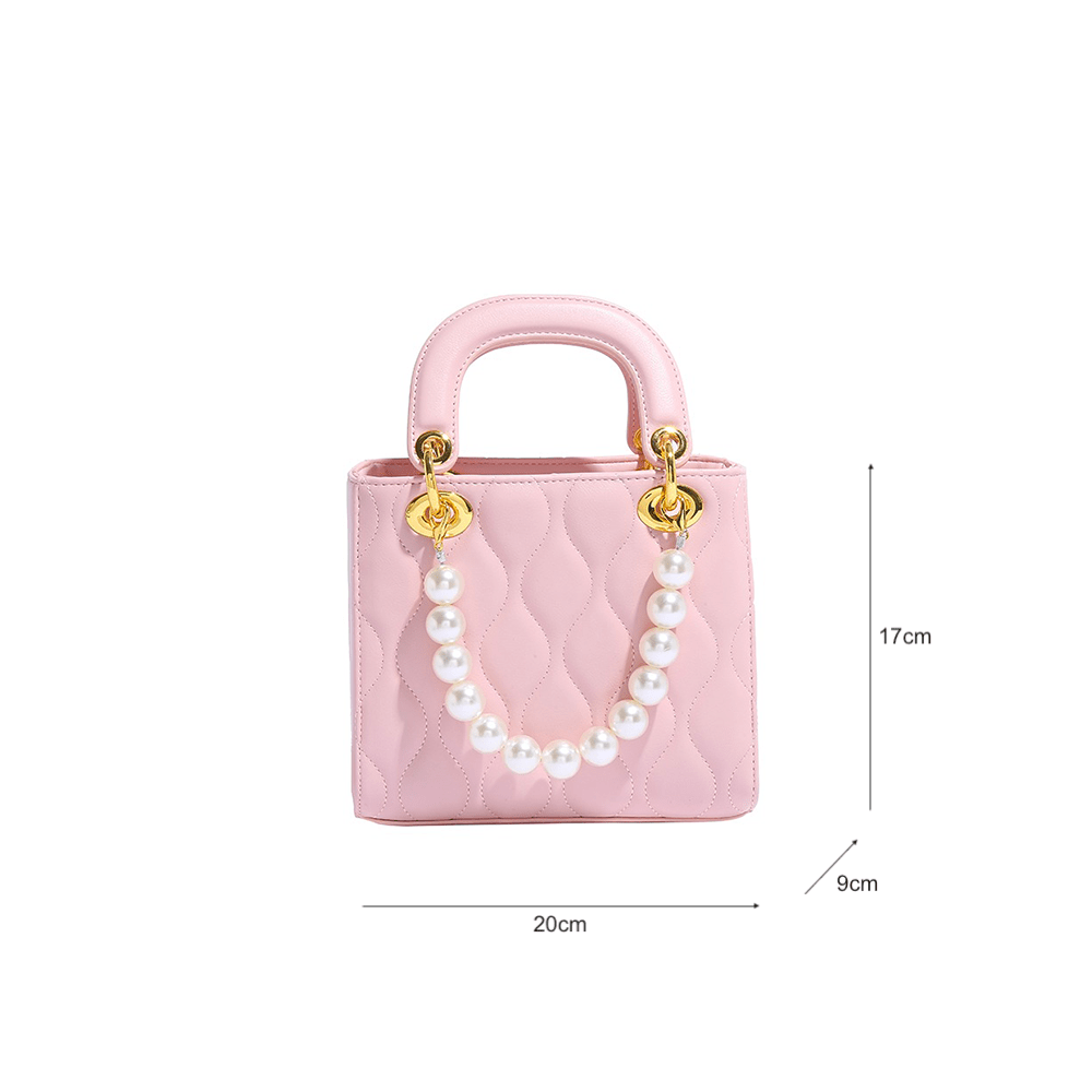 Classic Pearl Embellished Mini Tote Bag