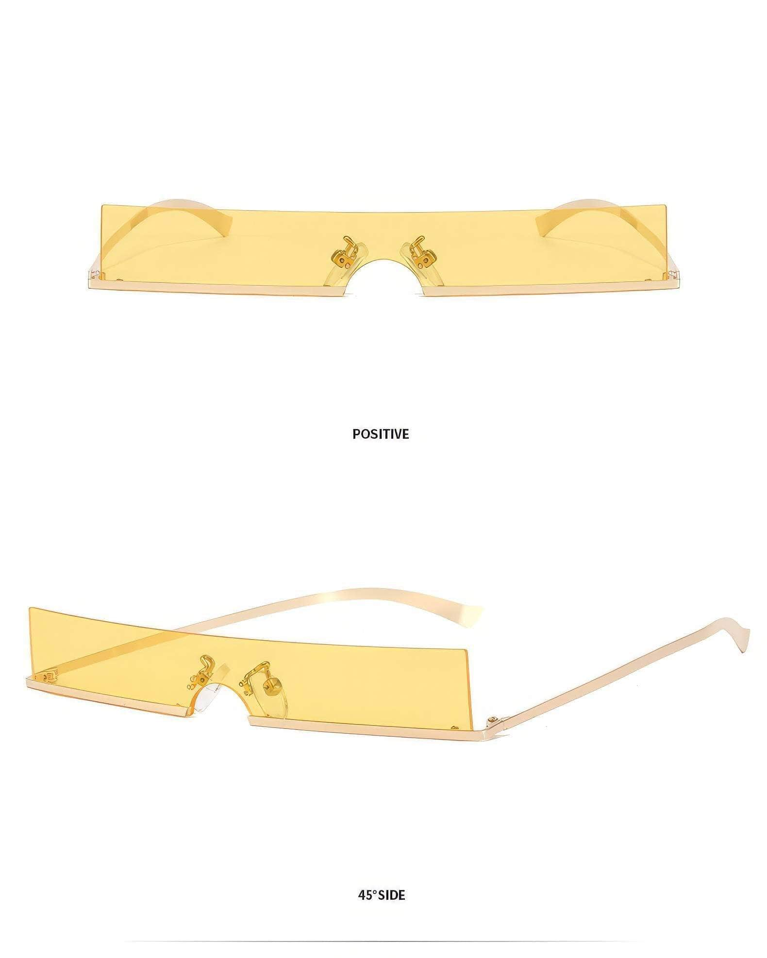 Classic Rectangle Slim Sunglasses