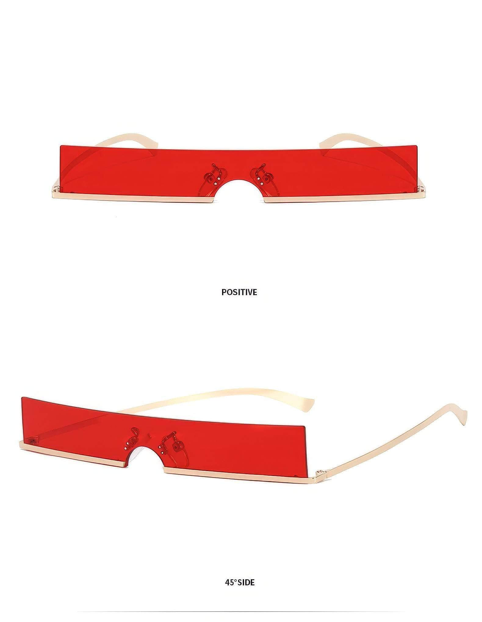 Classic Rectangle Slim Sunglasses