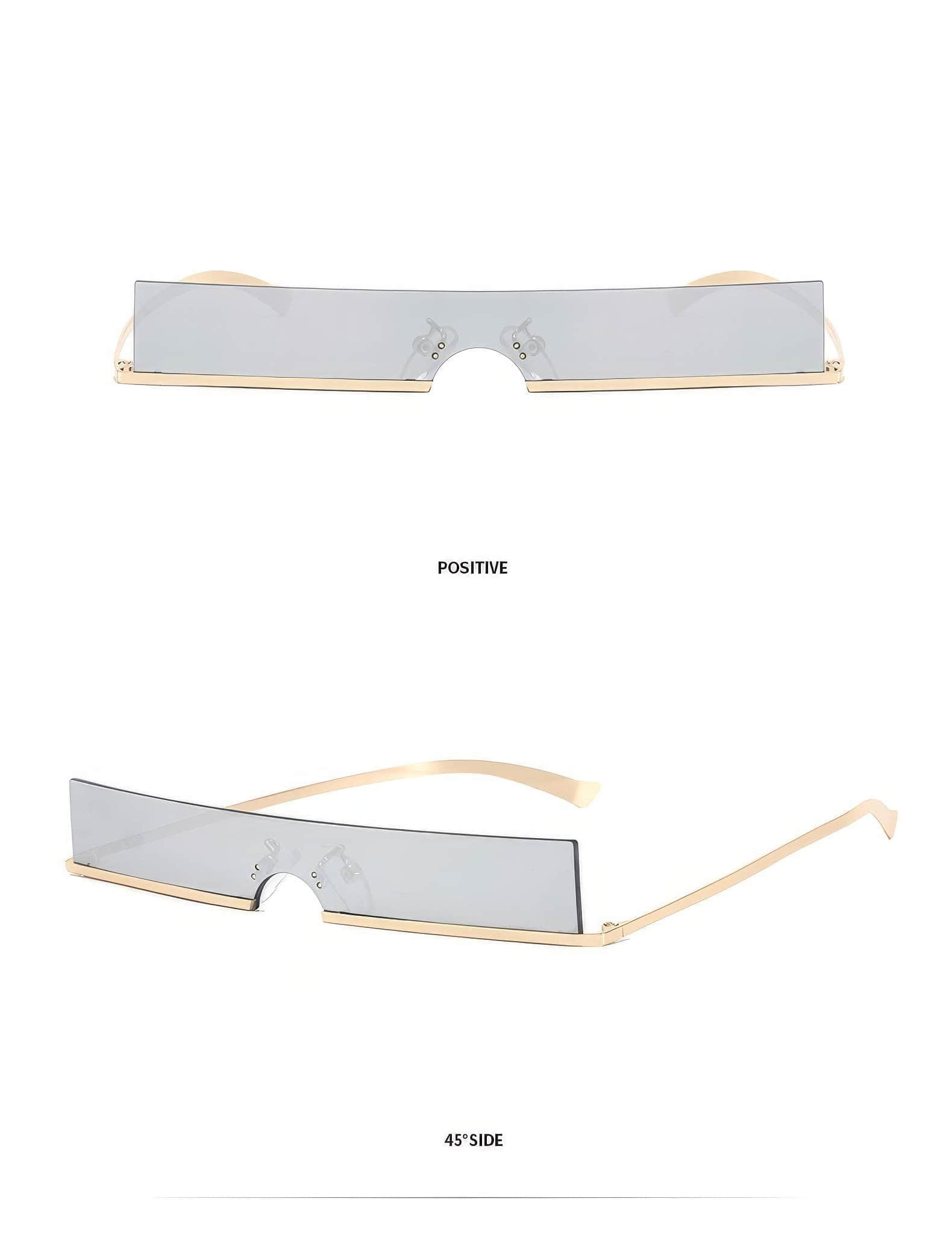 Classic Rectangle Slim Sunglasses