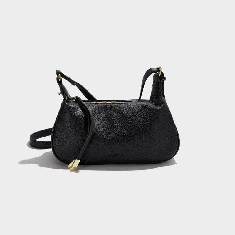 Classic Shoulder Bag with a Retro Vibe Black