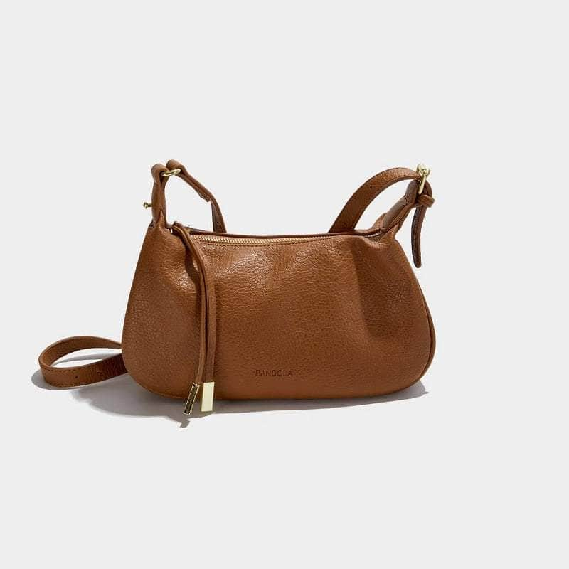 Classic Shoulder Bag with a Retro Vibe Brown