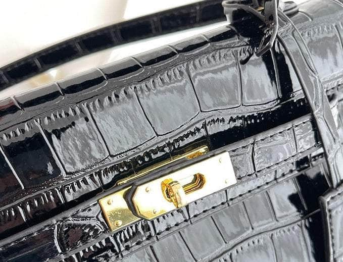 Classy Croc Satchel Purse