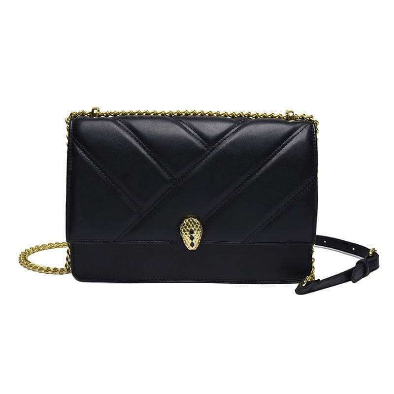 Classy Cushioned Crossbody Bag Black