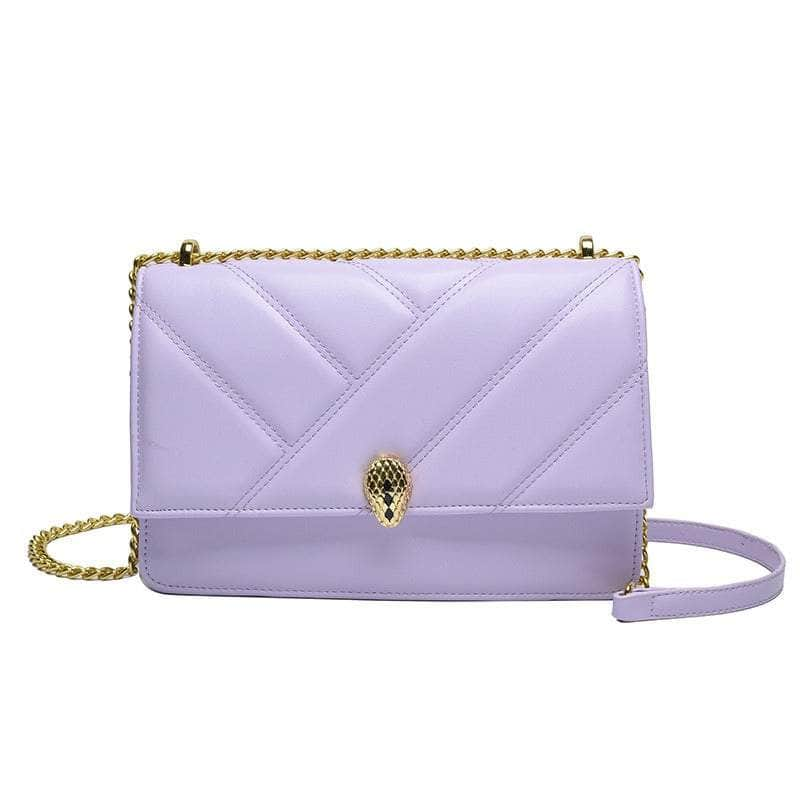 Classy Cushioned Crossbody Bag Purple