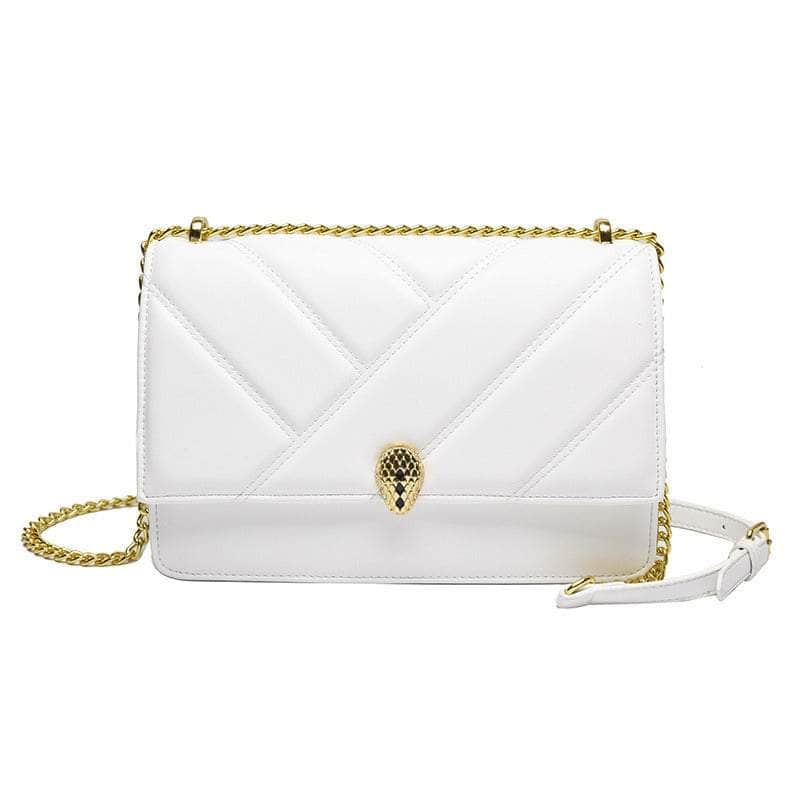 Classy Cushioned Crossbody Bag White