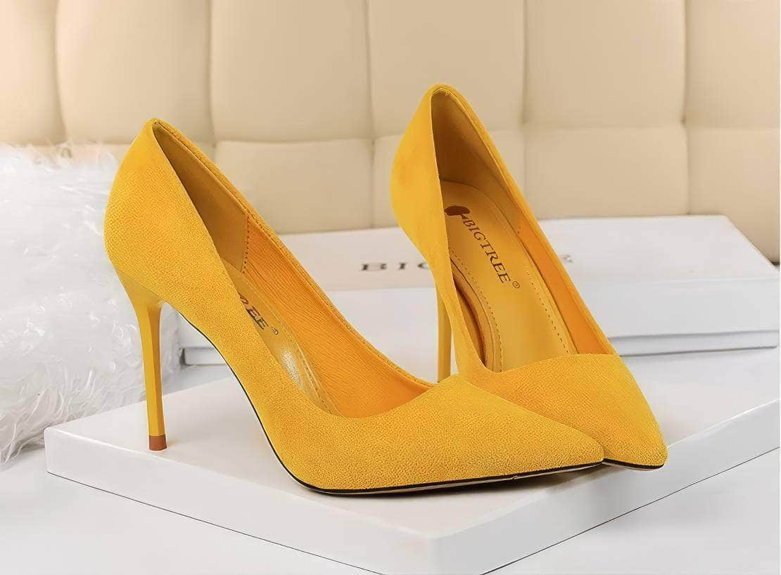 Classy High Heels Suede Pumps