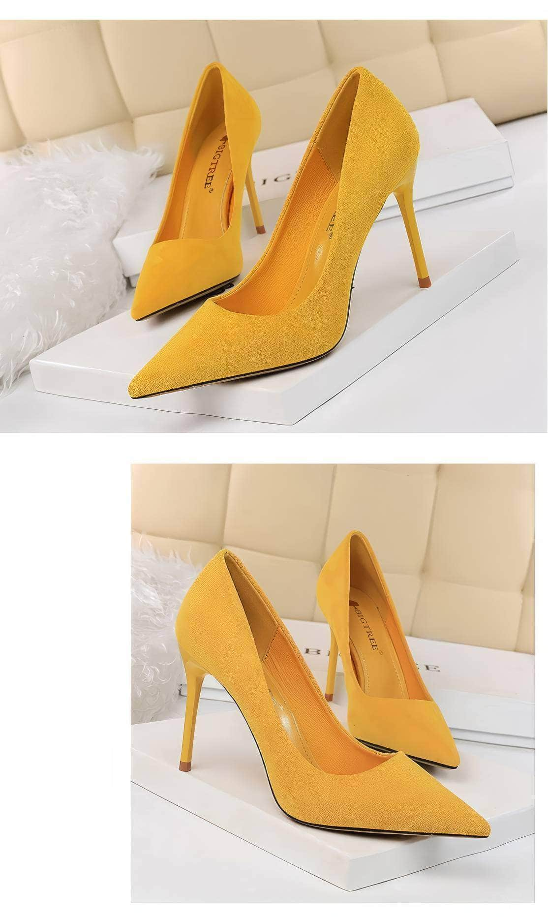 Classy High Heels Suede Pumps