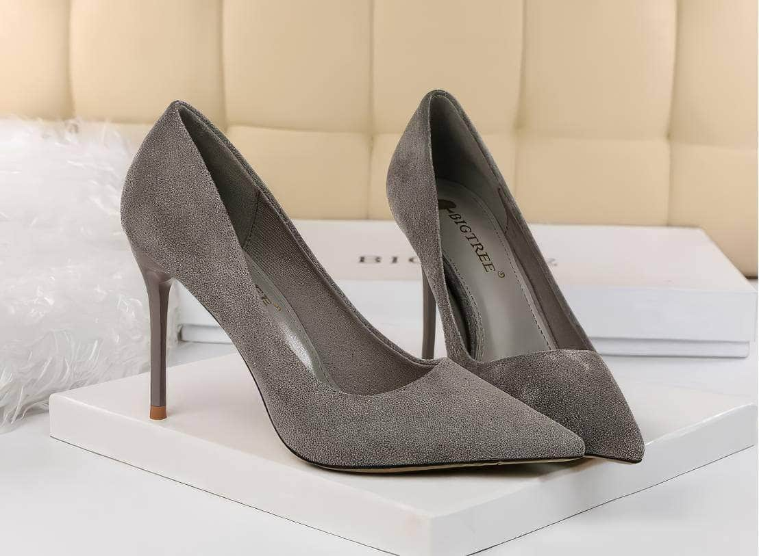 Classy High Heels Suede Pumps