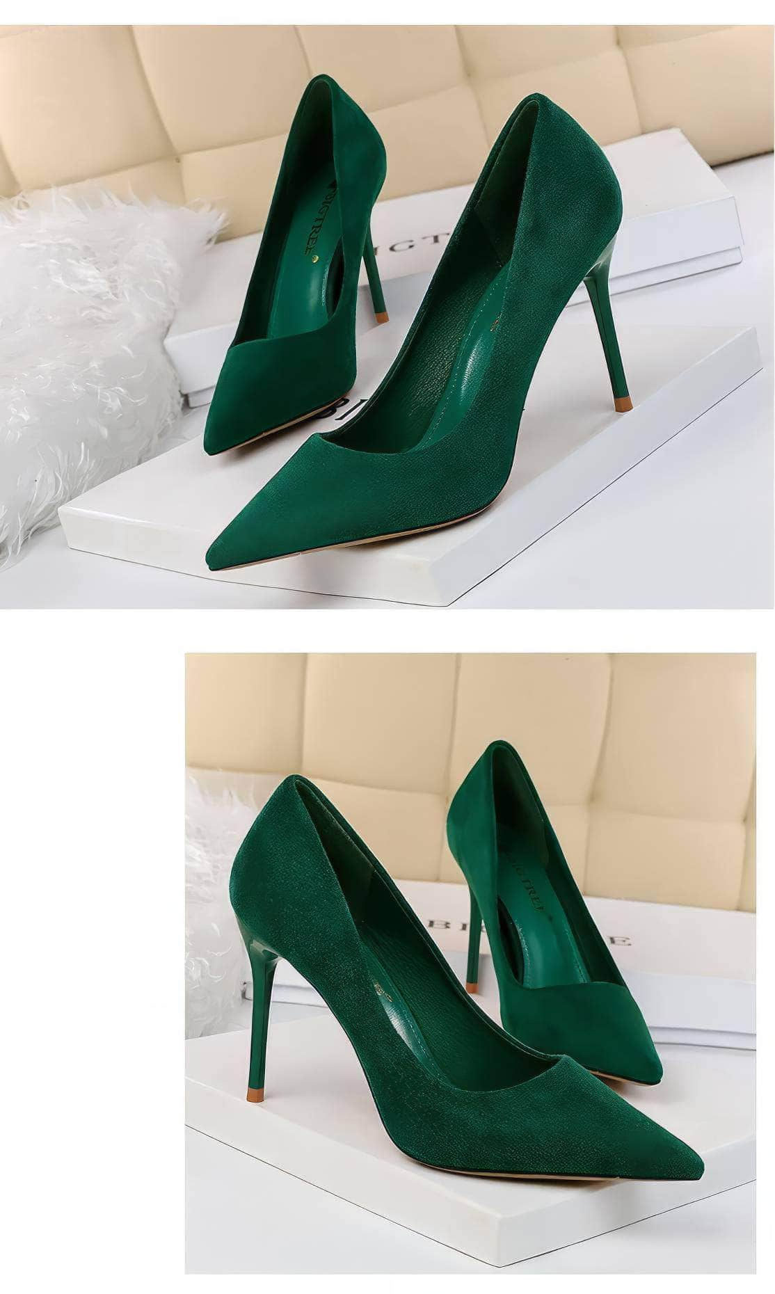 Classy High Heels Suede Pumps