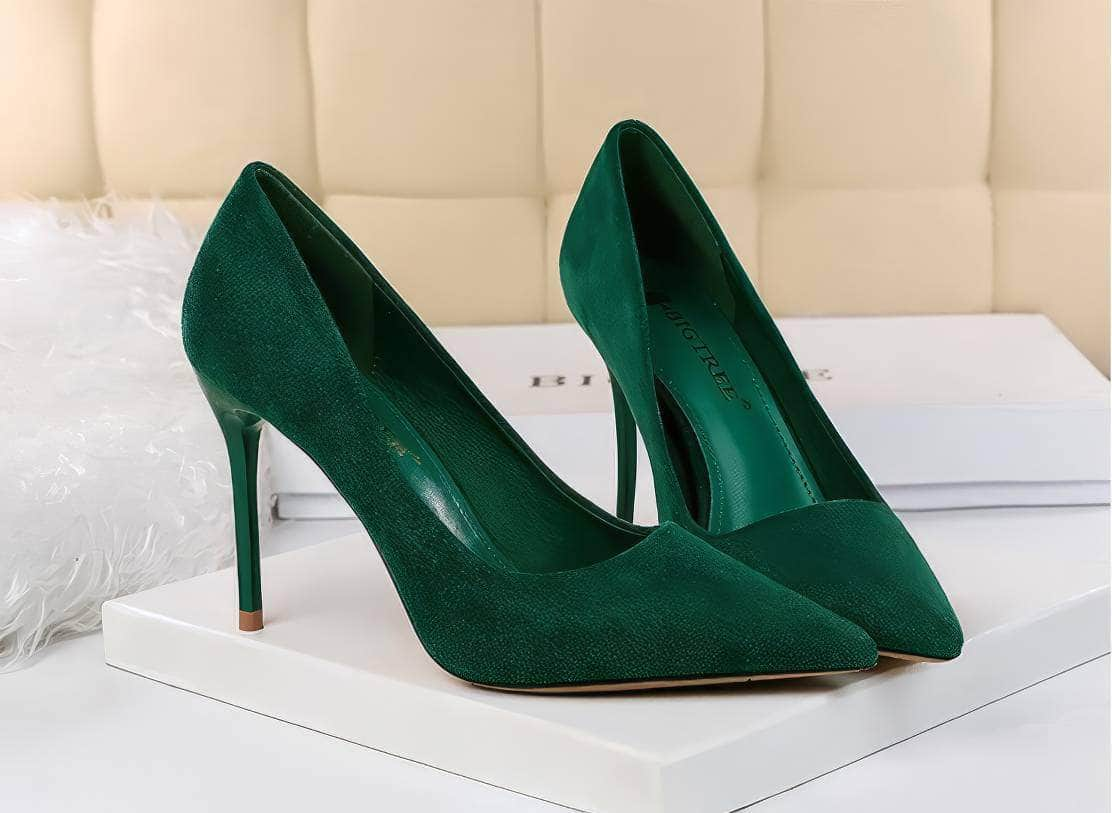 Classy High Heels Suede Pumps