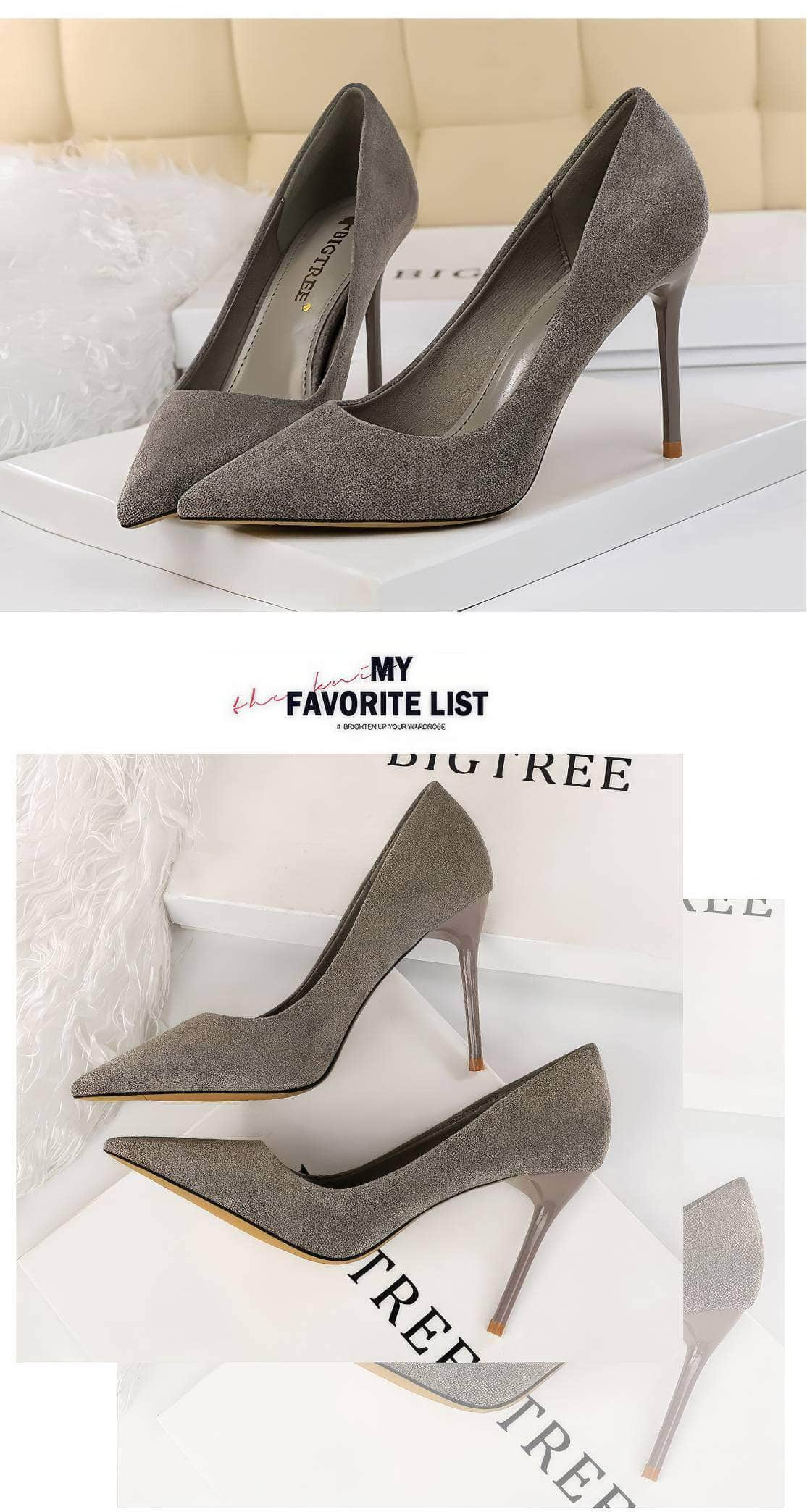 Classy High Heels Suede Pumps