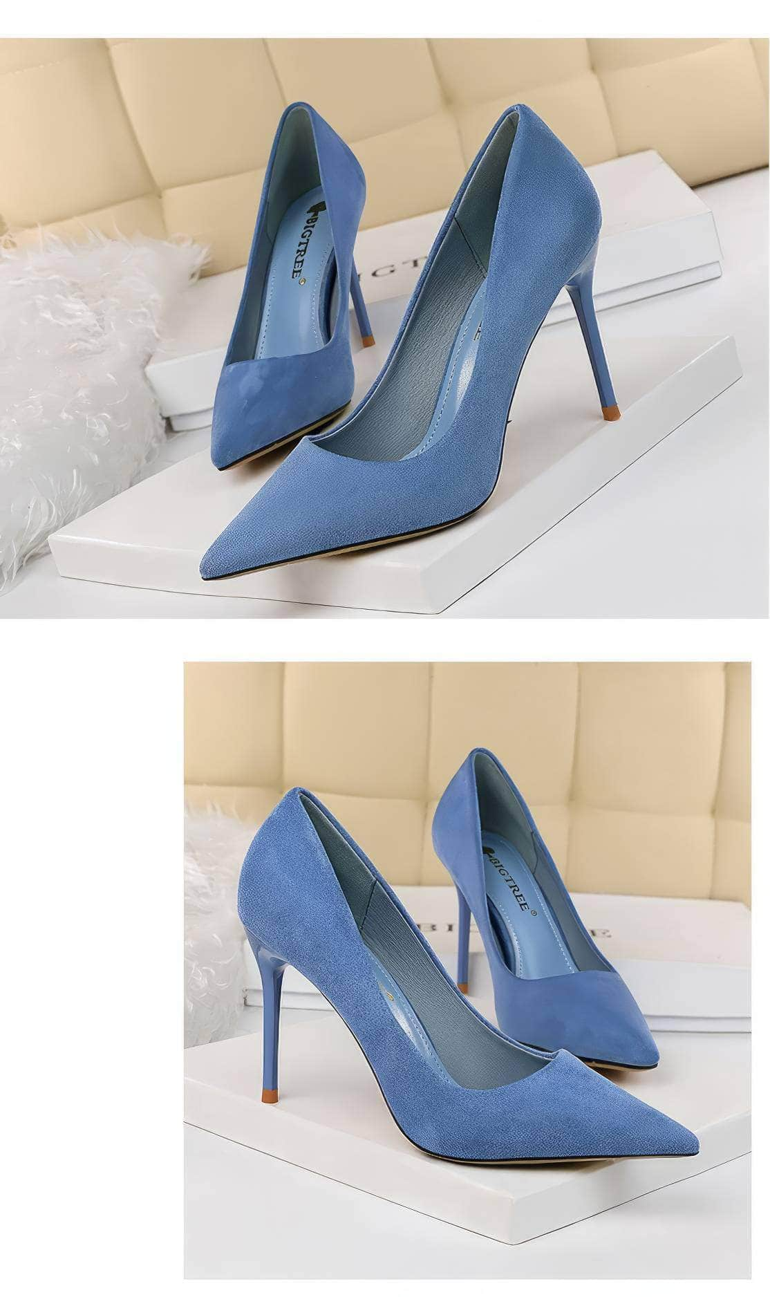 Classy High Heels Suede Pumps