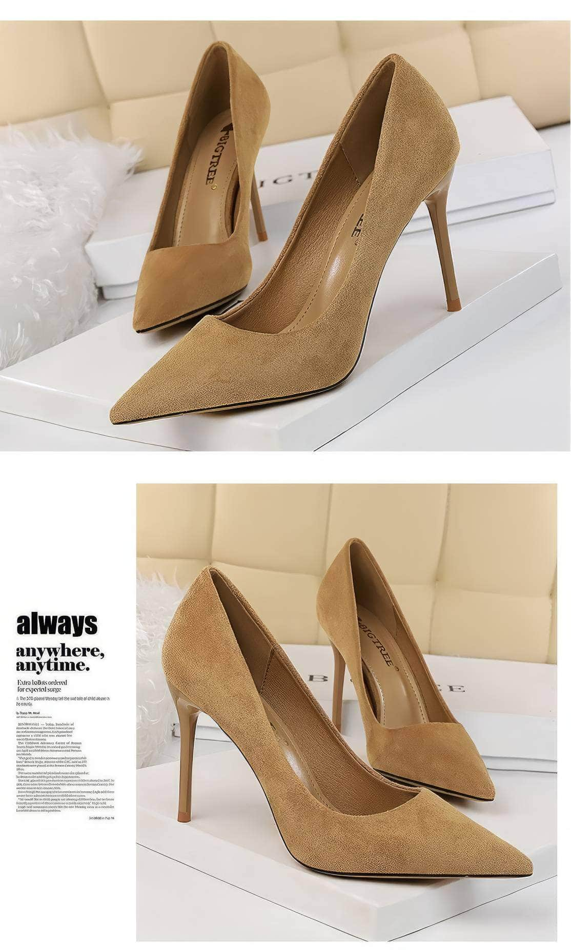 Classy High Heels Suede Pumps