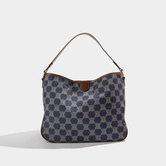 Classy Leather Shoulder Tote Bag Blue