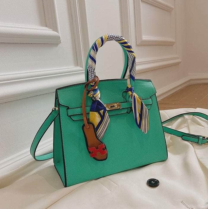 Classy Leather Sling Handbag Green