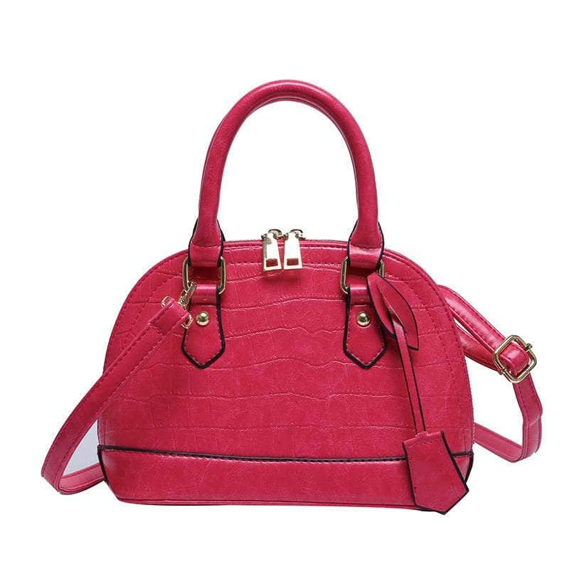 Classy Microfiber Leather Crossbody Handbag Rose