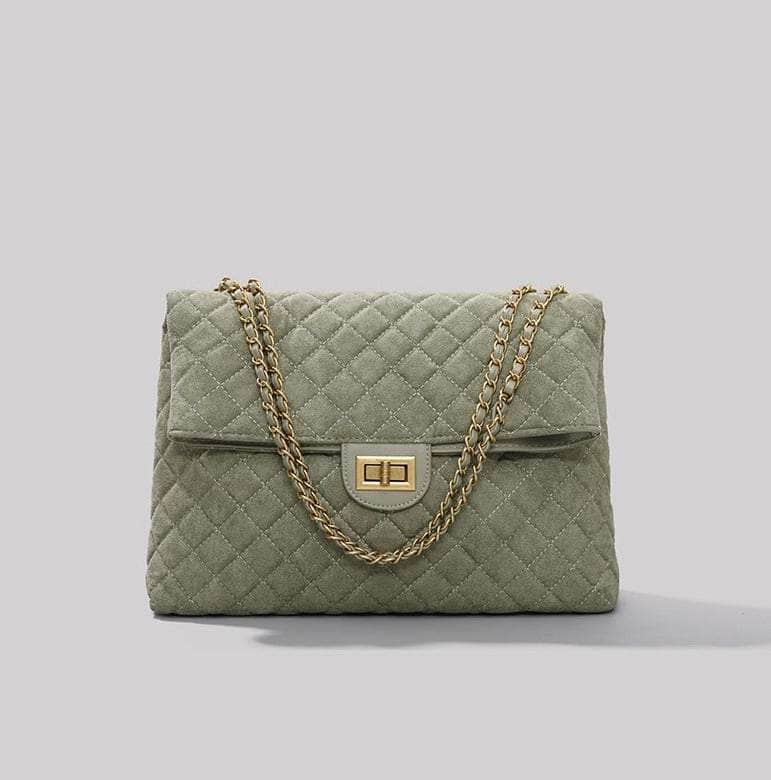 Classy Microfiber Leather Handbag Green