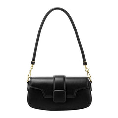 Classy One Shoulder Leather Flap Bag