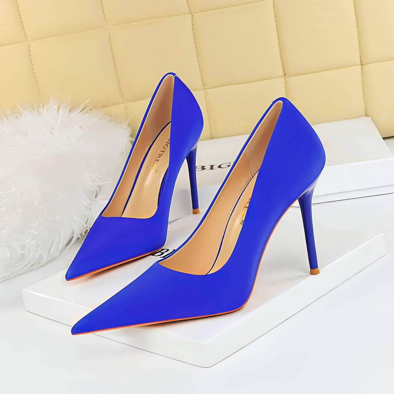 Classy Pointy Toe Banquet Stiletto Heels