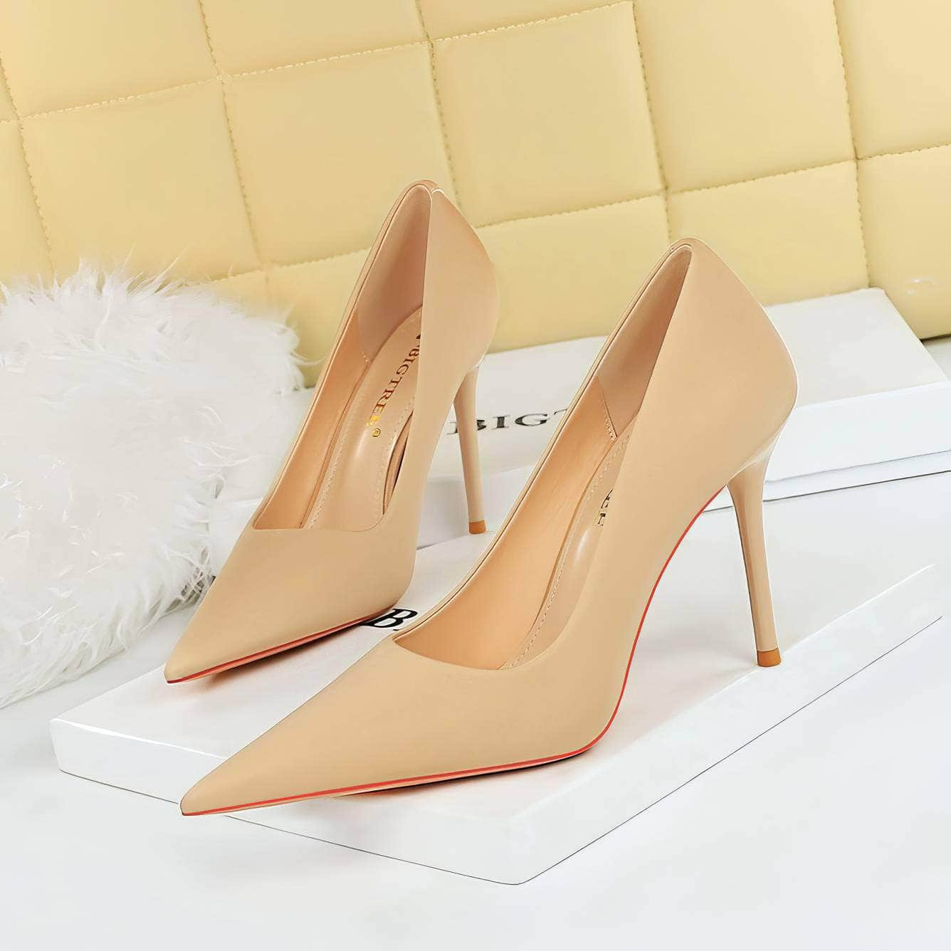 Classy Pointy Toe Banquet Stiletto Heels