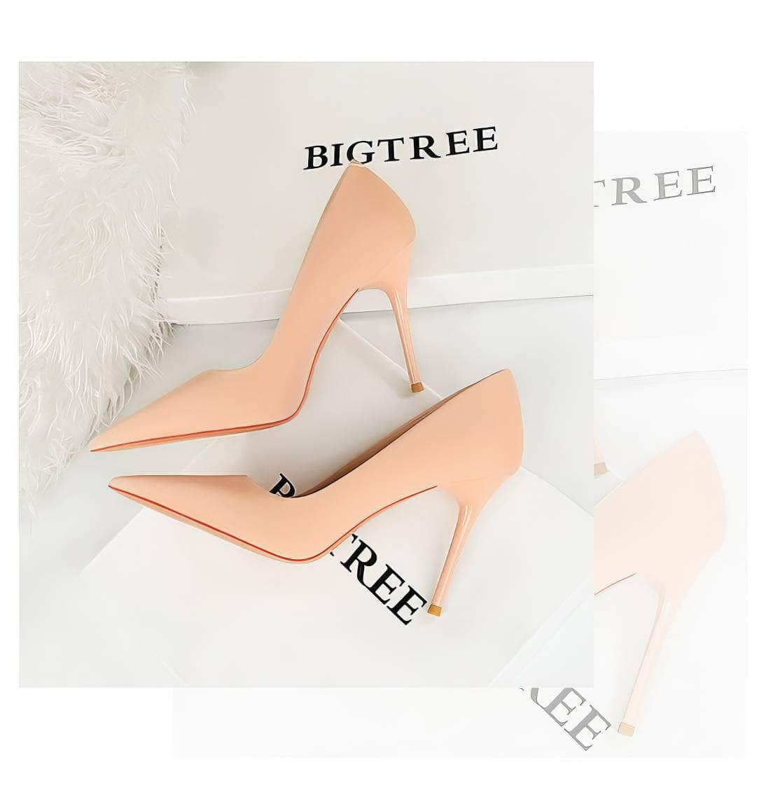 Classy Pointy Toe Banquet Stiletto Heels