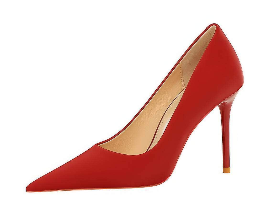 Classy Pointy Toe Banquet Stiletto Heels EU 33 / DarkRed / 10CM