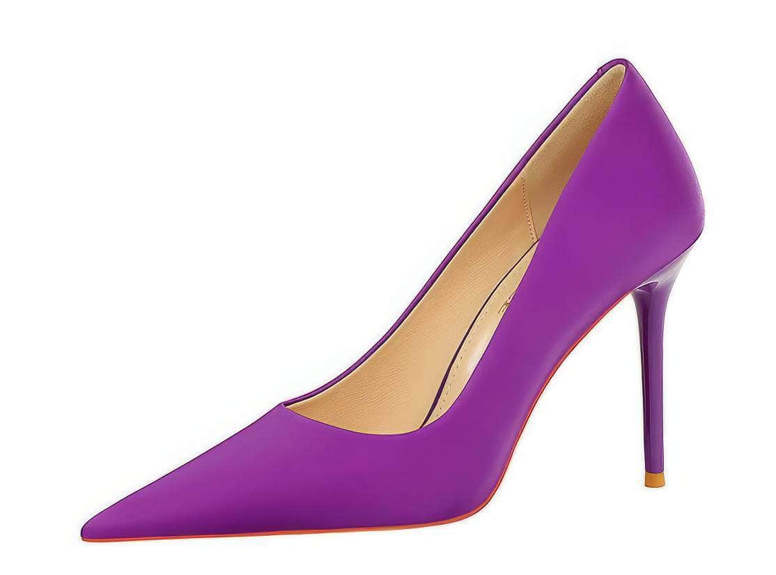 Classy Pointy Toe Banquet Stiletto Heels EU 33 / Purple / 10CM