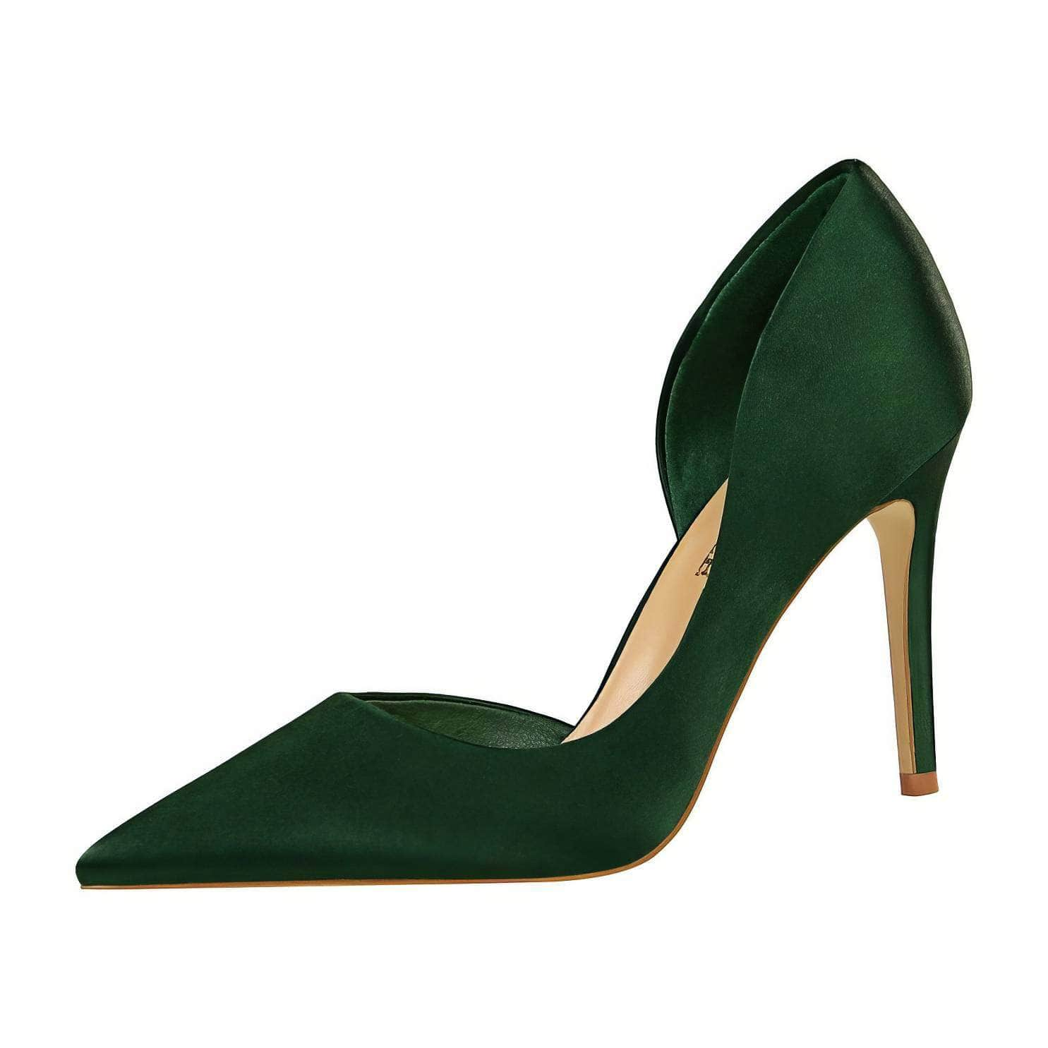 Classy Pointy Toes Satin Court Stilettos