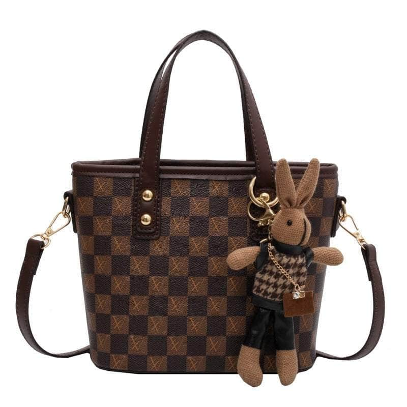 Classy Rabbit Accent Tote Handbag