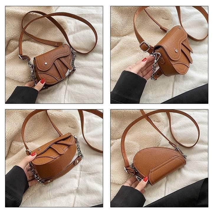 Classy Saddle Leather Bag