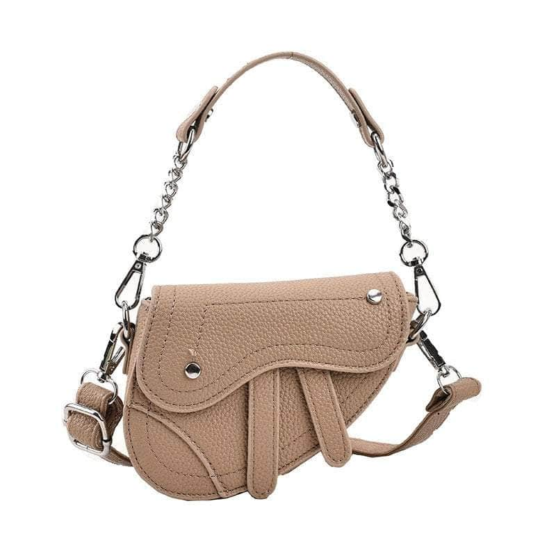 Classy Saddle Leather Bag Tan