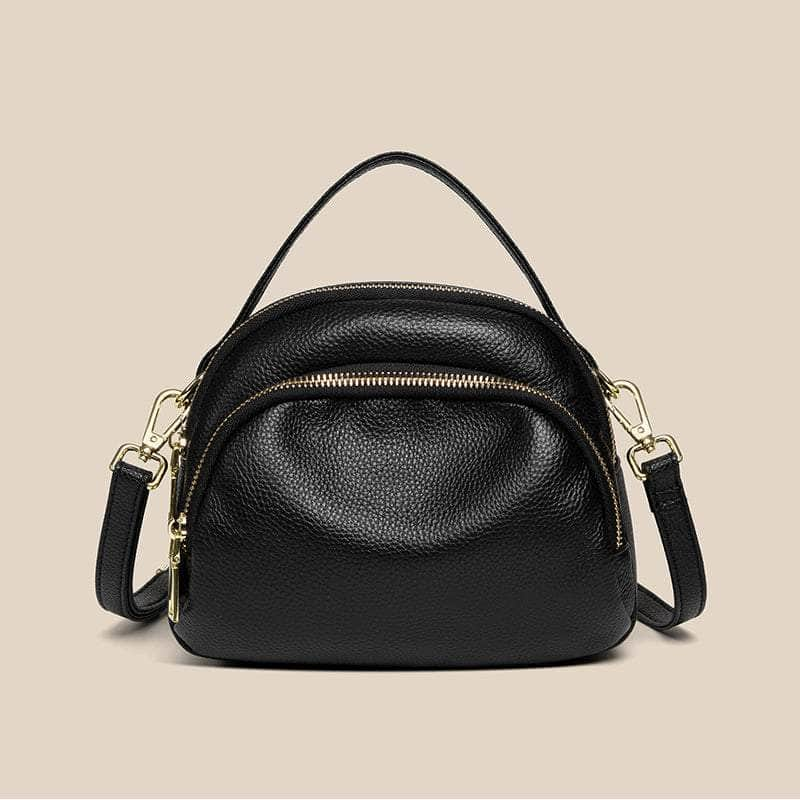 Classy Zipper Crocodile Pattern Shoulder Bag