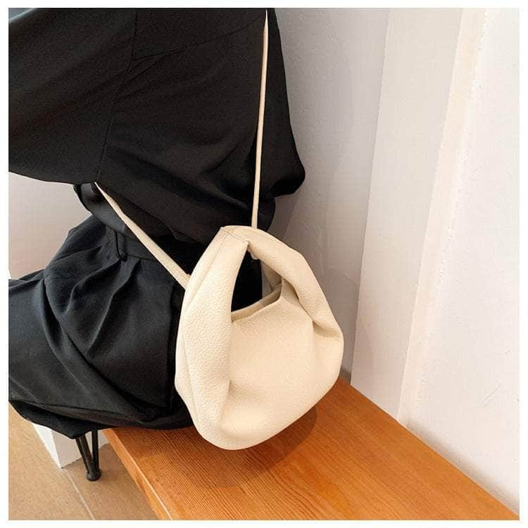 Cloud Bucket Bag with Embossed Leather Detailing