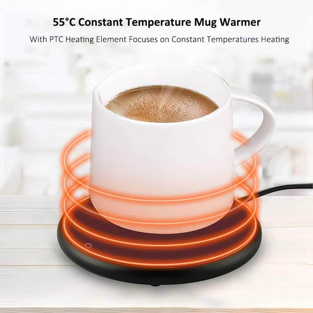 Coffee Cup Heater - USB Heating Pad, Electric Milk Tea Warmer, Thermostatic Coasters for Home Office Desk