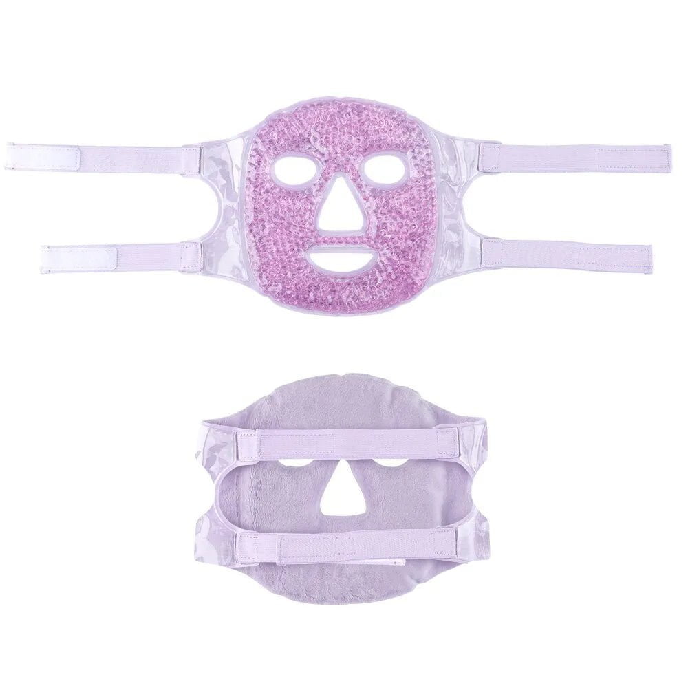 Cold and Hot Compress Beauty Mask: Reusable Hollow Eye Mask for Facial Cooling, Edema Elimination, and Fatigue Relief 106A76