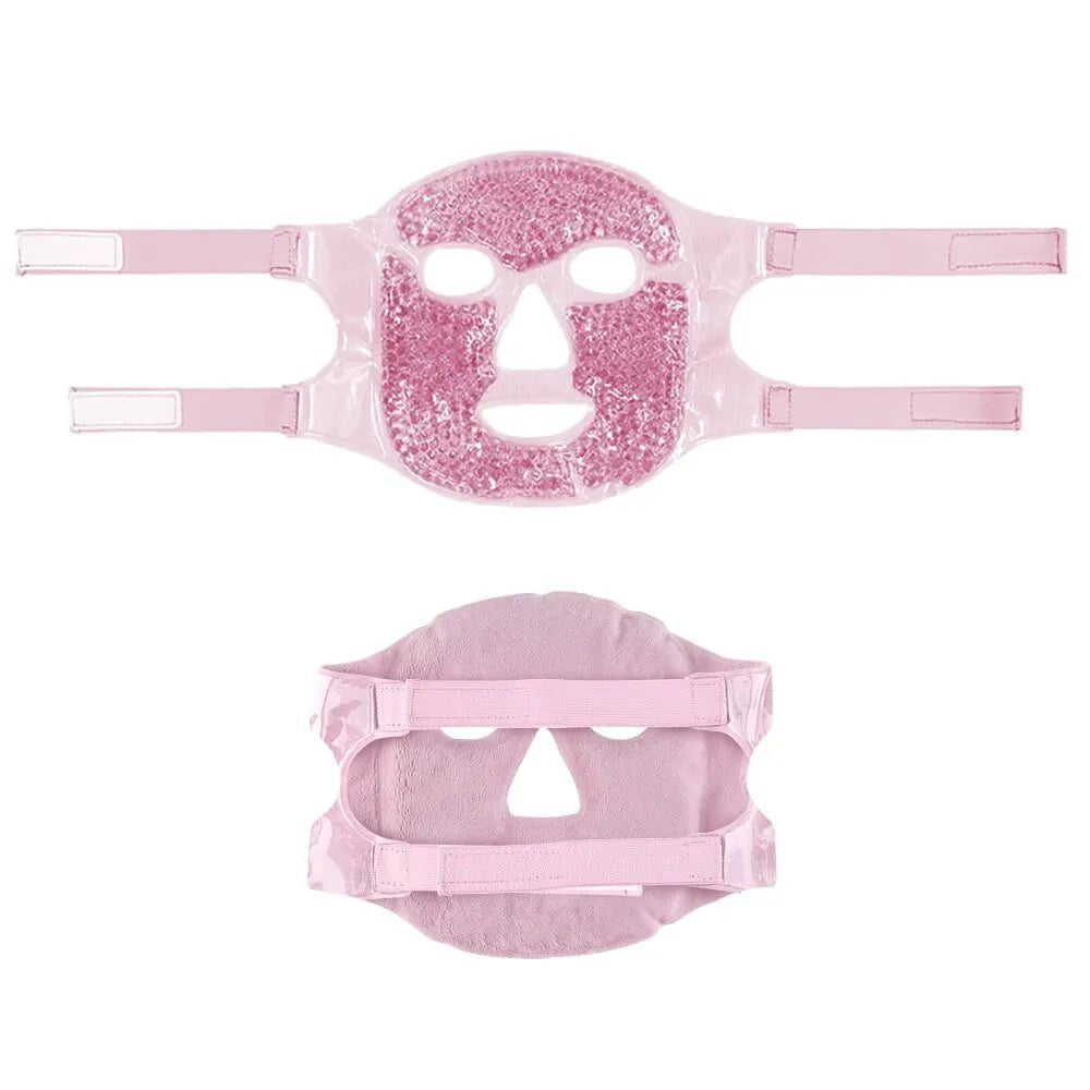 Cold and Hot Compress Beauty Mask: Reusable Hollow Eye Mask for Facial Cooling, Edema Elimination, and Fatigue Relief 106A761