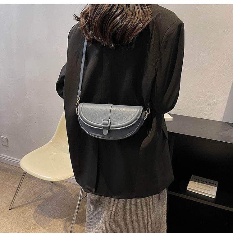 Compact Flap Underarm Saddle Bag