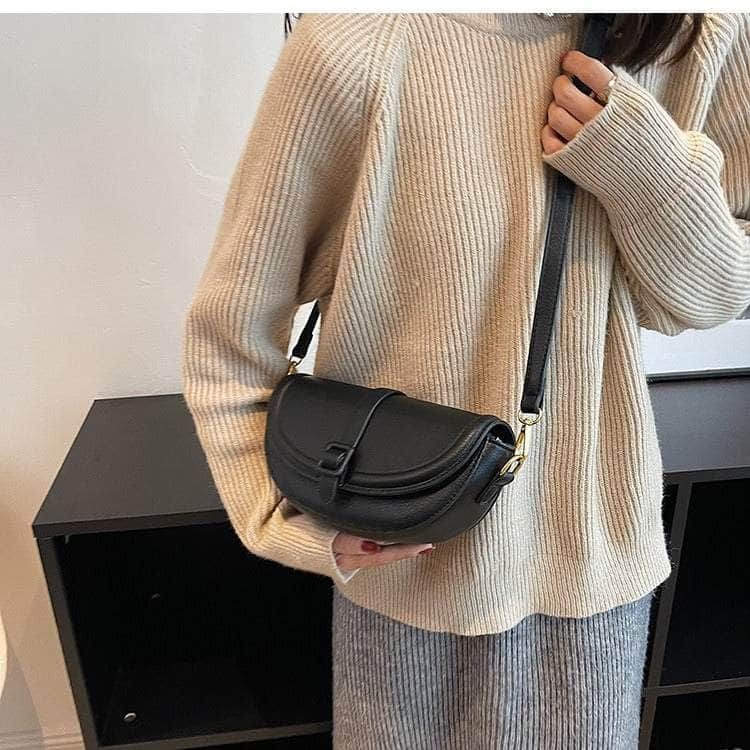 Compact Flap Underarm Saddle Bag