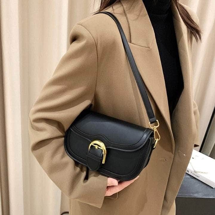 Compact Semicircle Shoulder Purse