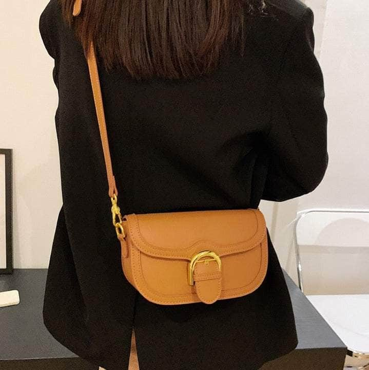 Compact Semicircle Shoulder Purse