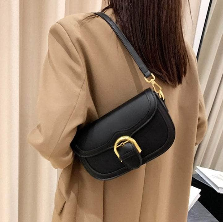 Compact Semicircle Shoulder Purse