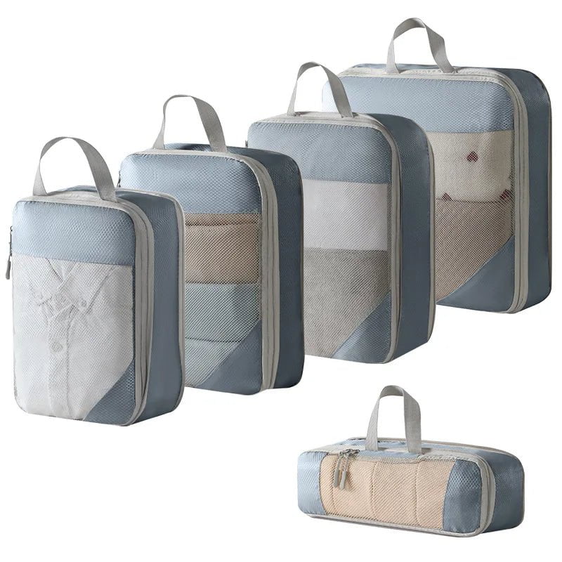 Compression Packing Cubes for Suitcases: Expandable and Lightweight Travel Organizers for Packing 2