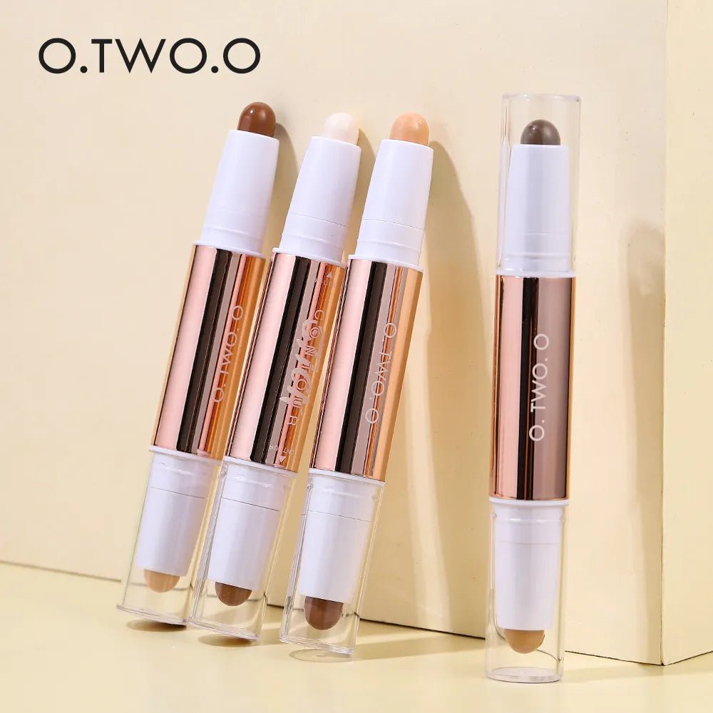 Contour Stick Double Head Contour Pen Waterproof Matte Finish Highlighters Shadow Contouring Pencil Cosmetics For Face